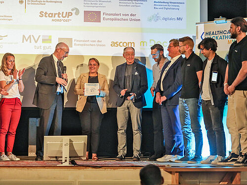 Preisverleihung beim Healthcare Hackathon 2023 in Greifswald