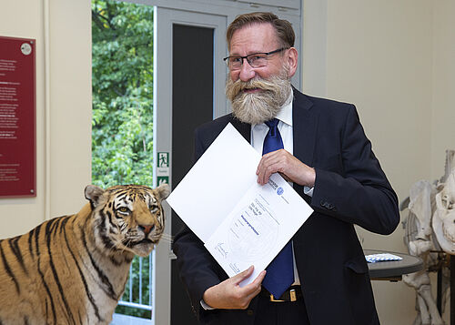 Udo Nagel hat die Ehrenprofessur der Universität Rostock erhalten. (Foto: Universität Rostock/IT- und Medienzentrum)