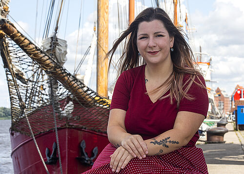 Sarah Velasco Sobeck. (Foto: Universität Rostock/Julia Tetzke).