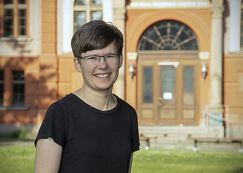 Romance Studies researcher Caroline Müller is coordinating the international conference "Conferencia Internacional de Lexicografía Digital" at the University of Rostock (Photo: University of Rostock/Julia Tetzke).