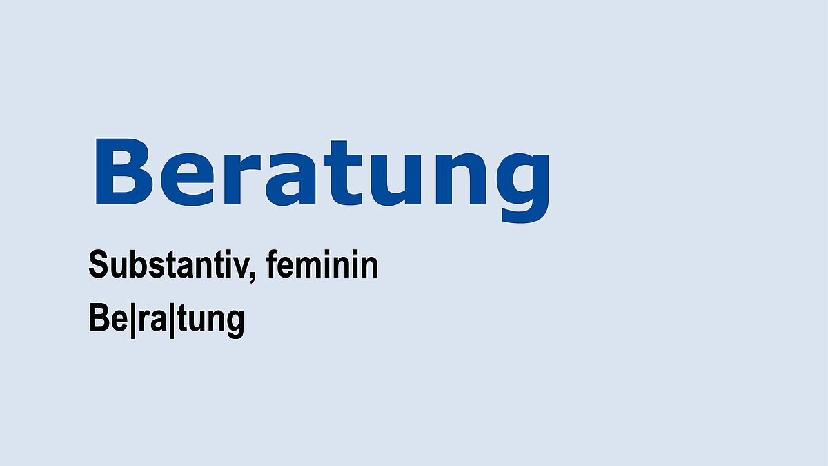 Beratung und Kontakt