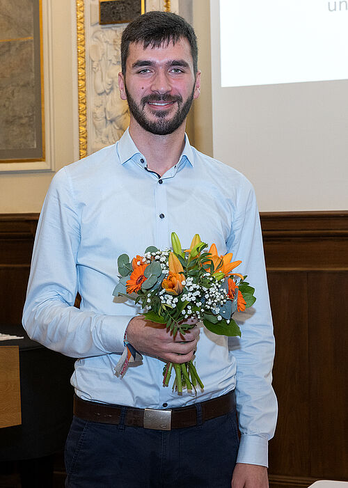 Janne Döscher wurde für ein weiteres Jahr zum studentischen Prorektor gewählt. (Foto: Universität Rostock/IT- und Medienzentrum).