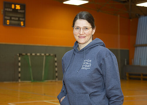 Dr. Juliane Lanz ist die neue Leiterin des Hochschulsportes der Universität Rostock. (Foto: Universität Rostock/Julia Tetzke).